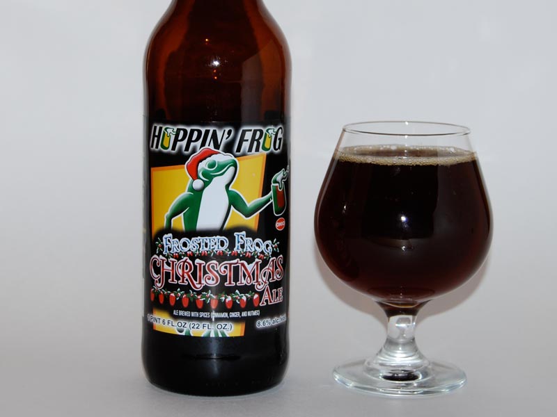 Hoppin’ Frog Frosted Frog Christmas Ale